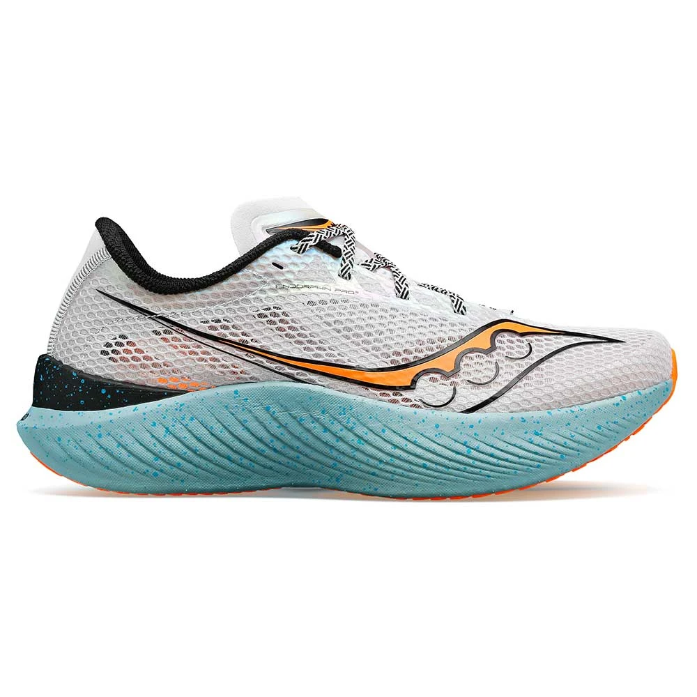 Saucony Men's Endorphin Pro 3 Racing Shoe- Fog/ViZiOrange- Regular (D) 3 Saucony Men's Endorphin Pro 3 Racing Shoe- Fog/ViZiOrange- Regular (D)
