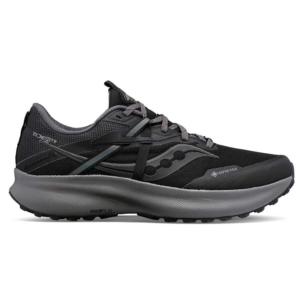 Saucony Men's Ride 15 Tr Gtx Trail Shoe - Black/Charcoal 3 Saucony Men's Ride 15 Tr Gtx Trail Shoe - Black/Charcoal