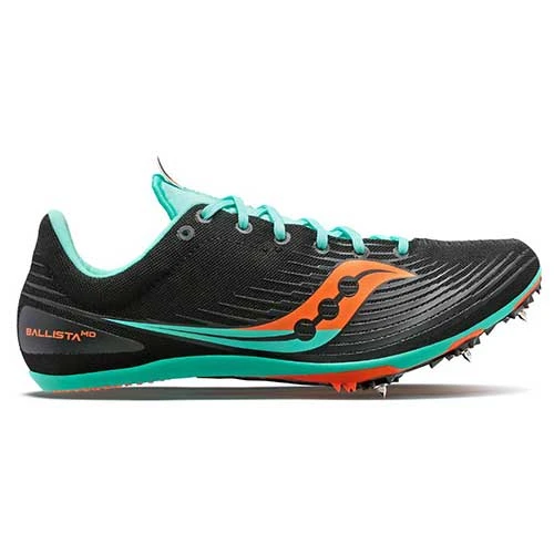 Saucony Men's Ballista Track Spike- Black/Cool Mint - Regular (D) 3 Saucony Men's Ballista Track Spike- Black/Cool Mint - Regular (D)