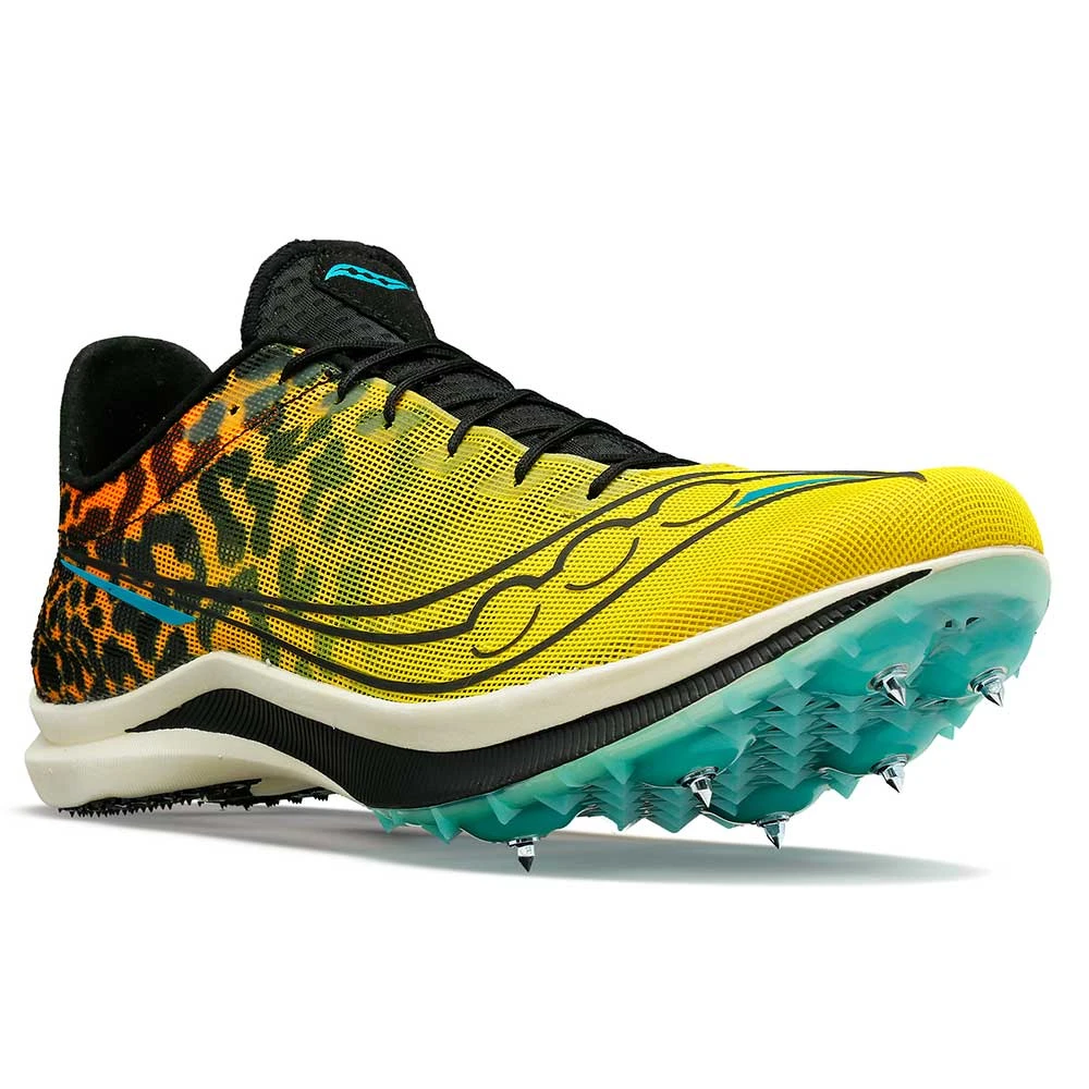 Saucony Men's Endorphin Cheetah Track Spike - Black/ViZi - Regular (D) 4 Saucony Men's Endorphin Cheetah Track Spike - Black/ViZi - Regular (D) - Image 2