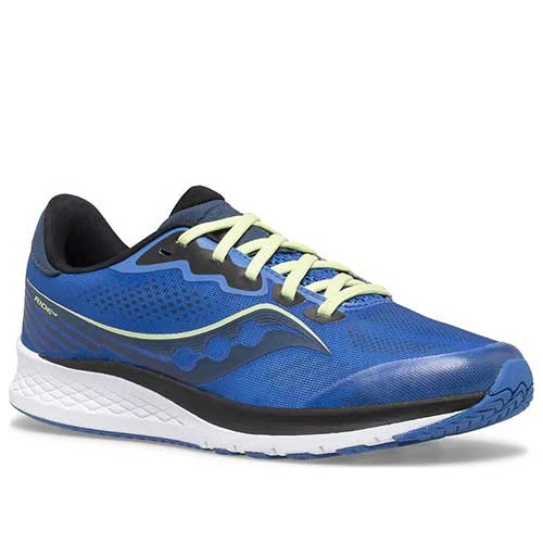 Saucony Youth Ride 14 Running Shoe - Blue 4 Saucony Youth Ride 14 Running Shoe - Blue - Image 2