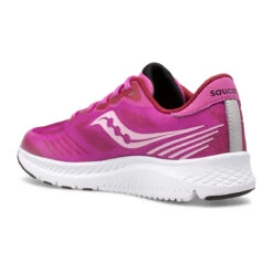 Saucony Youth Ride 14 Running Shoe - Pink 9 Saucony Youth Ride 14 Running Shoe - Pink -Sports Shoe Store SK165318 2 1