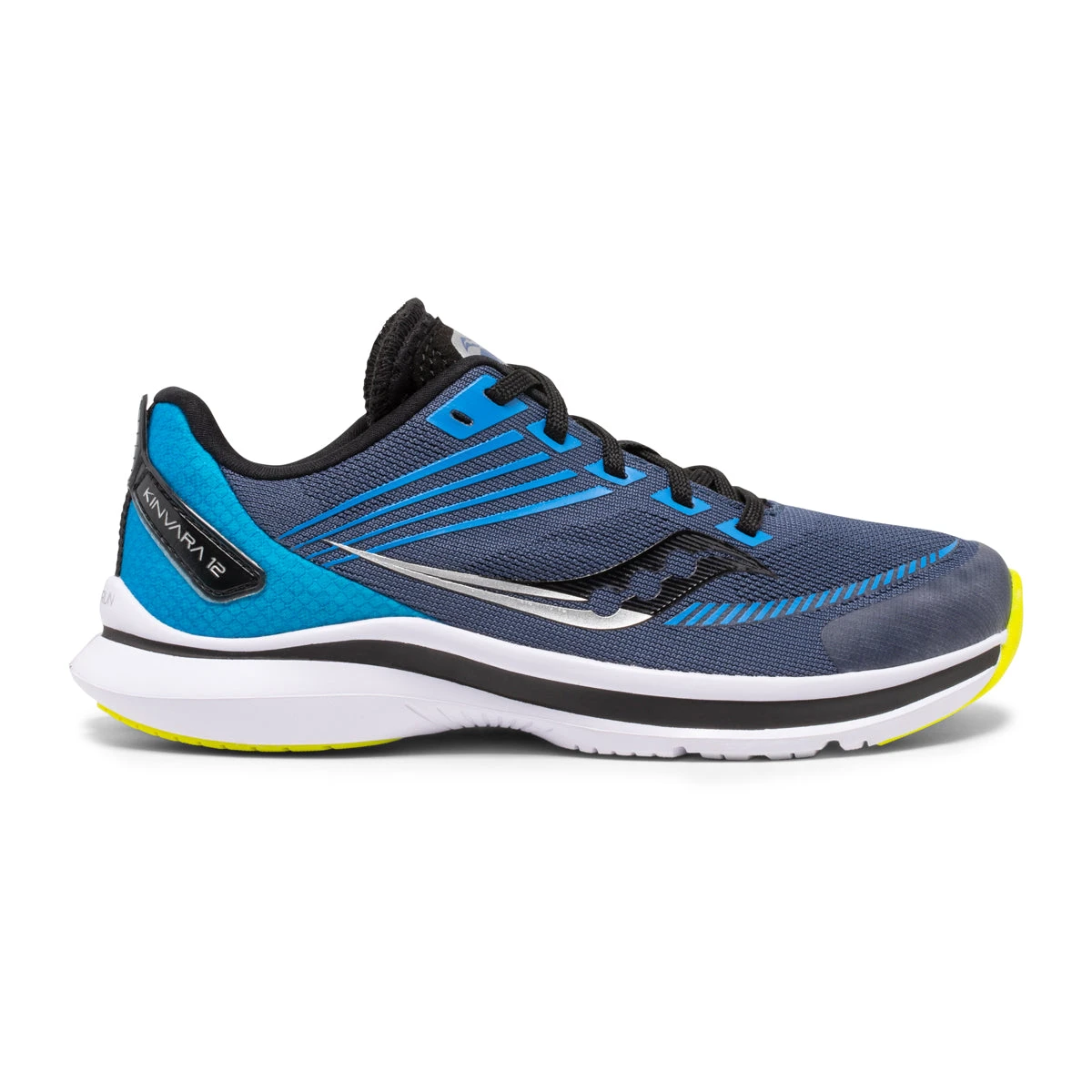 Saucony Youth Kinvara 12 Running Shoe - Navy 3 Saucony Youth Kinvara 12 Running Shoe - Navy