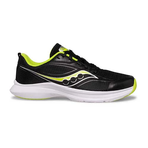 Saucony Youth Kinvara 13 Running Shoe - Black/Lime 3 Saucony Youth Kinvara 13 Running Shoe - Black/Lime