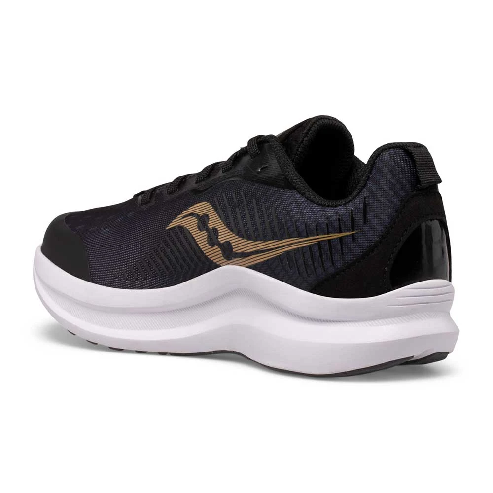 Saucony Youth Endorphin Running Shoe - Black/Gold 4 Saucony Youth Endorphin Running Shoe - Black/Gold - Image 2