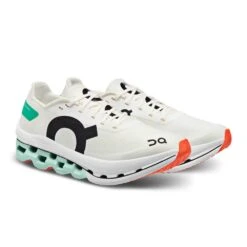 On Running Women's Cloudboom Echo Running Shoe - White/Mint - Regular (B) -Sports Shoe Store Small PNG 57.98256 cloudboom echo ss23 white mint w g6