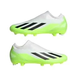 ADIDAS Unisex X Crazyfast .3 Laceless FG Soccer Cleat - Cloud White / Core Black / Lucid Lemon- Regular (D) 15 ADIDAS Unisex X Crazyfast .3 Laceless FG Soccer Cleat - Cloud White / Core Black / Lucid Lemon- Regular (D) -Sports Shoe Store X CRAZYFAST.3 LL FG White HQ4515 09 standard