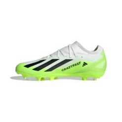 ADIDAS Unisex X Crazyfast .3 FG Cleats- Cloud White / Core Black / Lucid Lemon- Regular (D) 12 ADIDAS Unisex X Crazyfast .3 FG Cleats- Cloud White / Core Black / Lucid Lemon- Regular (D) -Sports Shoe Store X Crazyfast.3 Firm Ground Cleats White HQ4534 06 standard