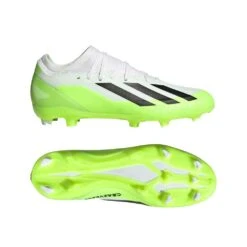 ADIDAS Unisex X Crazyfast .3 FG Cleats- Cloud White / Core Black / Lucid Lemon- Regular (D) 17 ADIDAS Unisex X Crazyfast .3 FG Cleats- Cloud White / Core Black / Lucid Lemon- Regular (D) -Sports Shoe Store X Crazyfast.3 Firm Ground Cleats White HQ4534 22 model