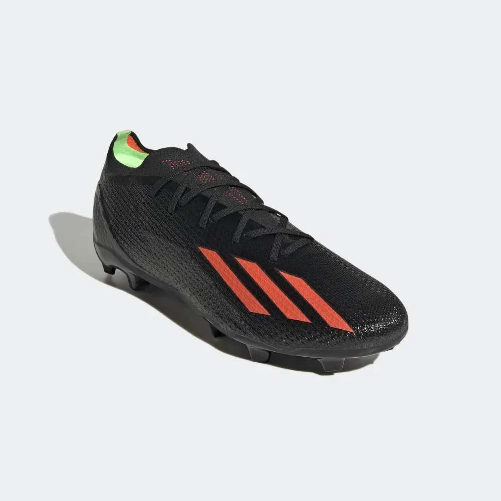 ADIDAS Unisex X SpeedPortal 2 FG Soccer Shoe - Core Black/Solar Red/Solar Green 4 ADIDAS Unisex X SpeedPortal 2 FG Soccer Shoe - Core Black/Solar Red/Solar Green - Image 2