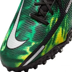 Nike JR Phantom GT2 DF SW TF Soccer Shoe - Black/Mtlc Platinum/Green Strike -Sports Shoe Store nike phantom gt2 academy df tf sw jr dm0741 003 football shoes green multicolor green 3 790x790 1