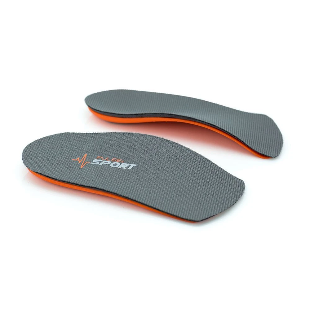 Pulse Sport 3/4 Orthotics Insole - Grey/Orange 4 Pulse Sport 3/4 Orthotics Insole - Grey/Orange - Image 2